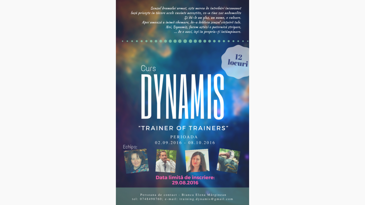 Curs dinamic şi inedit organizat de Centrul de Training Dynamis al ...