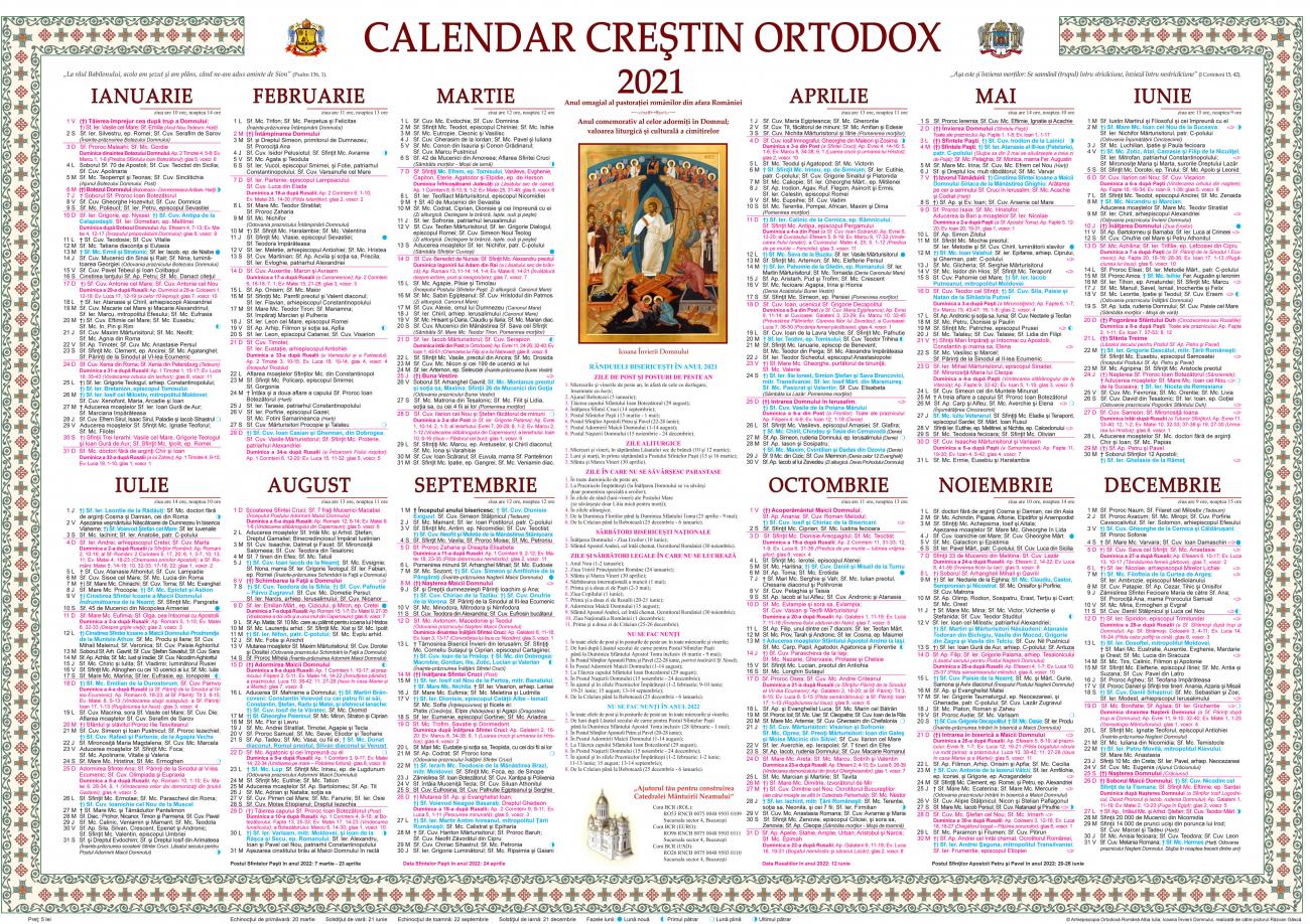 Serbian Orthodox Calendar 2022 - Printable Word Searches